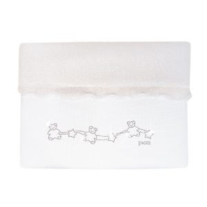 Decke aus Lurex mit Kristallen für Wiege Vanity