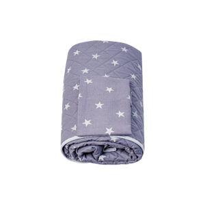 Steppdecke mit Kissenbezug Stern Muster