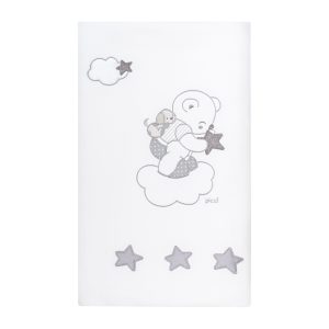 Bestickte Fleecedecke für Bett Mambo