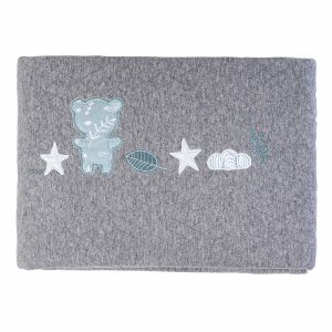 Bestickte Decke für Bett Ozzy