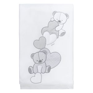 Bestickte Fleecedecke für Bett Amélie