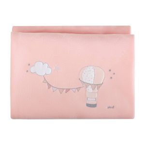 Bestickte Fleecedecke für Bett Aria