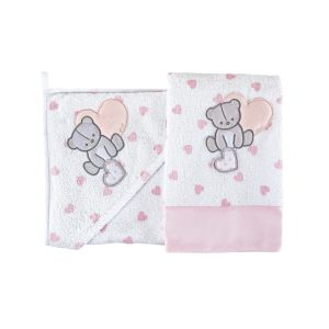 Besticktes Bambus-Badezimmer Set Amélie