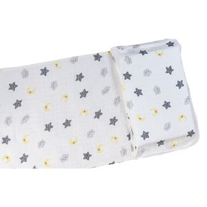 Oberlaken mit Kissenbezug aus Bambus Musselin für Bett I Coccolosi