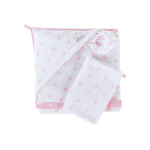 Badeset: Großes Badetuch und Mutter-/Baby Handtuch