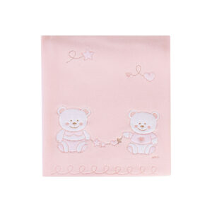 Bestickte Fleecedecke für Bett Nenè