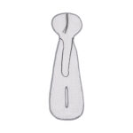 OS1074DB22-retro-Sitzbezug Ergonomischer Bambus und 3D 3-5 Punkte und Diagonal, gruppe 2-3 grau