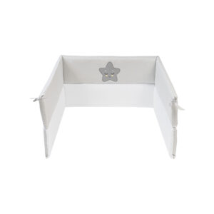 Bestickt Bettstoßstange Smile