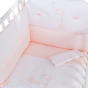 Bestickte Bettstoßstangen Lila