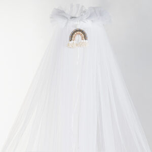 Moskitonetz für Bett mit Stange Arcobaleno