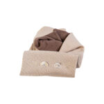 PC1024923-bestickte Decke, Wiege, Kinderwagen, Panda, Taubengrau