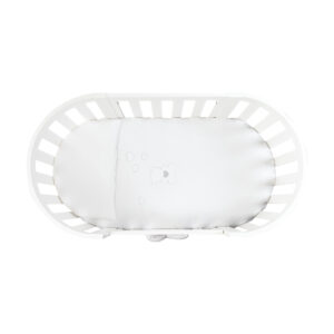 Piuma Plumetil-Textilset bestehend aus einer gepolsterten Bettdecke mit Kissen für das ovale Bett Rondò