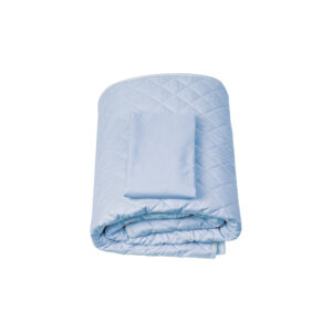 Unifarbe Steppdecke mit Kissenbezug