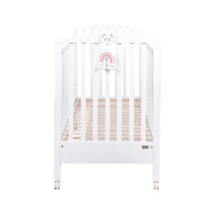 Bett aus weiß lackiertem Holz Arcobaleno