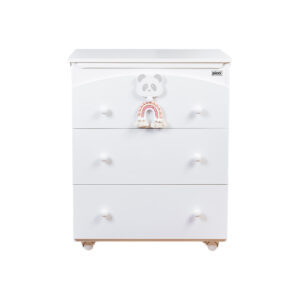 Weiße Kommode mit 3 Schubladen Arcobaleno