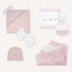 PCSET4901-Komplettes Arcobaleno-Rosa-Babyausstattung Set