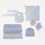PCSET5103-Komplettset-Layette-Streifen-Blau