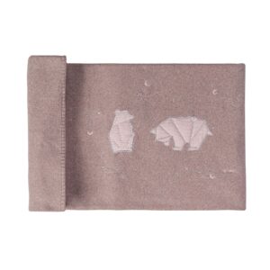 Bestickte Fleecedecke für Bett Astrid