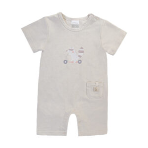 Kurzer Overall mit Roller-Print aus Bio-Baumwolle