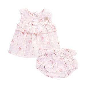 Minikleid mit Culotte aus Bio-Baumwoll-Musselin