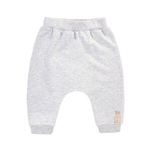 Haremshose aus Bambus mit aufgesticktem Bären