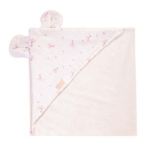 BABY-Badetuch mit Kapuze aus Bambusschwamm