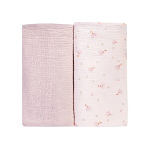 Swaddle aus Bio-Baumwoll-Musselin, 2-teilig