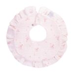 DBN34V0401-Lätzchen-mit-Rüschen-Musselin-Baumwollfrottee-Blumen-rosa