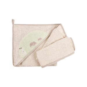 Besticktes Badetuch Elefanten